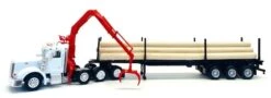 Herpa HO 006604 Peterbilt 367 Log Tuck With Hoist