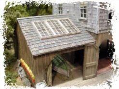 Bar Mills Scale Model Works HO 0226 Shake-Style Shingles, Coastal Brown