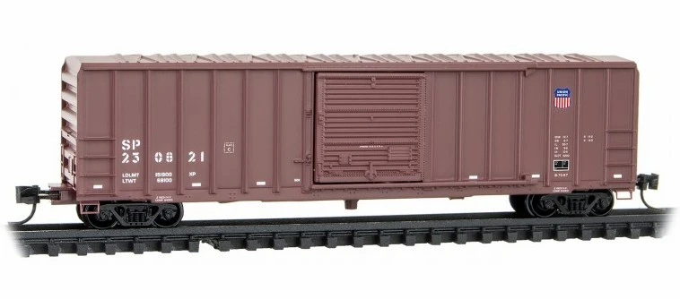 Micro-Trains N 02500306 50' Rib Side Box Car With Single Door And No Roofwalk, Union Pacific #230821 1 Micro-Trains N 02500306 50' Rib Side Box Car With Single Door And No Roofwalk, Union Pacific #230821