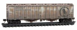Micro-Trains N 09844210 Weathered 50' Airslide Covered Hopper, Great Northern
