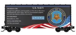 Micro-Trains N 10100762 40' Hy-Cube Box Car With Single Door, Military Valor Award US Navy Medal Of Honor -Model Train Shop 10100762 2 48265.1637589922