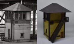 Scale Railroad Models N 1013-N P&LE Interlocking Switch Tower Kit