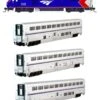 Kato N 101788-1 Amtrak ALC-42 And Superliner Phase VI 4-Unit "Starter Series" Set With Lighting