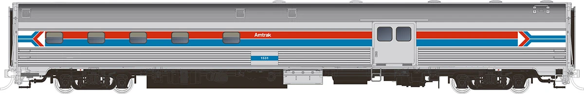 Rapido HO 114023 Budd Baggage-Dorm Car, Amtrak #1531 1 Rapido HO 114023 Budd Baggage-Dorm Car, Amtrak #1531