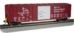 Bachmann HO 14910 50.6' Outside Braced Box Car With FRED, Bath And Hammondsport #25105