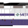 Athearn HO 64733 F59PHI, Metrolink (SCAX) #874