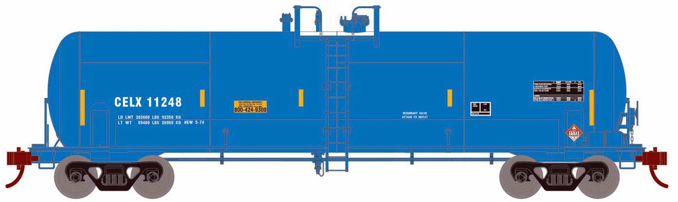 Athearn HO 15947 RTC 20,900 Gallon Tank Car, CELX #11248 1 Athearn HO 15947 RTC 20,900 Gallon Tank Car, CELX #11248