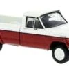 Brekina HO 19813 1968 Jeep Gladiator Pickup Truck, White, Red