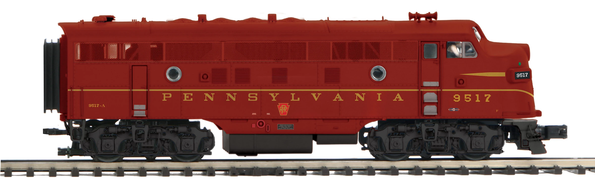 MTH Premier O 20-21581-1 F3 A-Unit Diesel Engine With Hi-Rail Wheels, Pennsylvania Railroad #9517 1 MTH Premier O 20-21581-1 F3 A-Unit Diesel Engine With Hi-Rail Wheels, Pennsylvania Railroad #9517