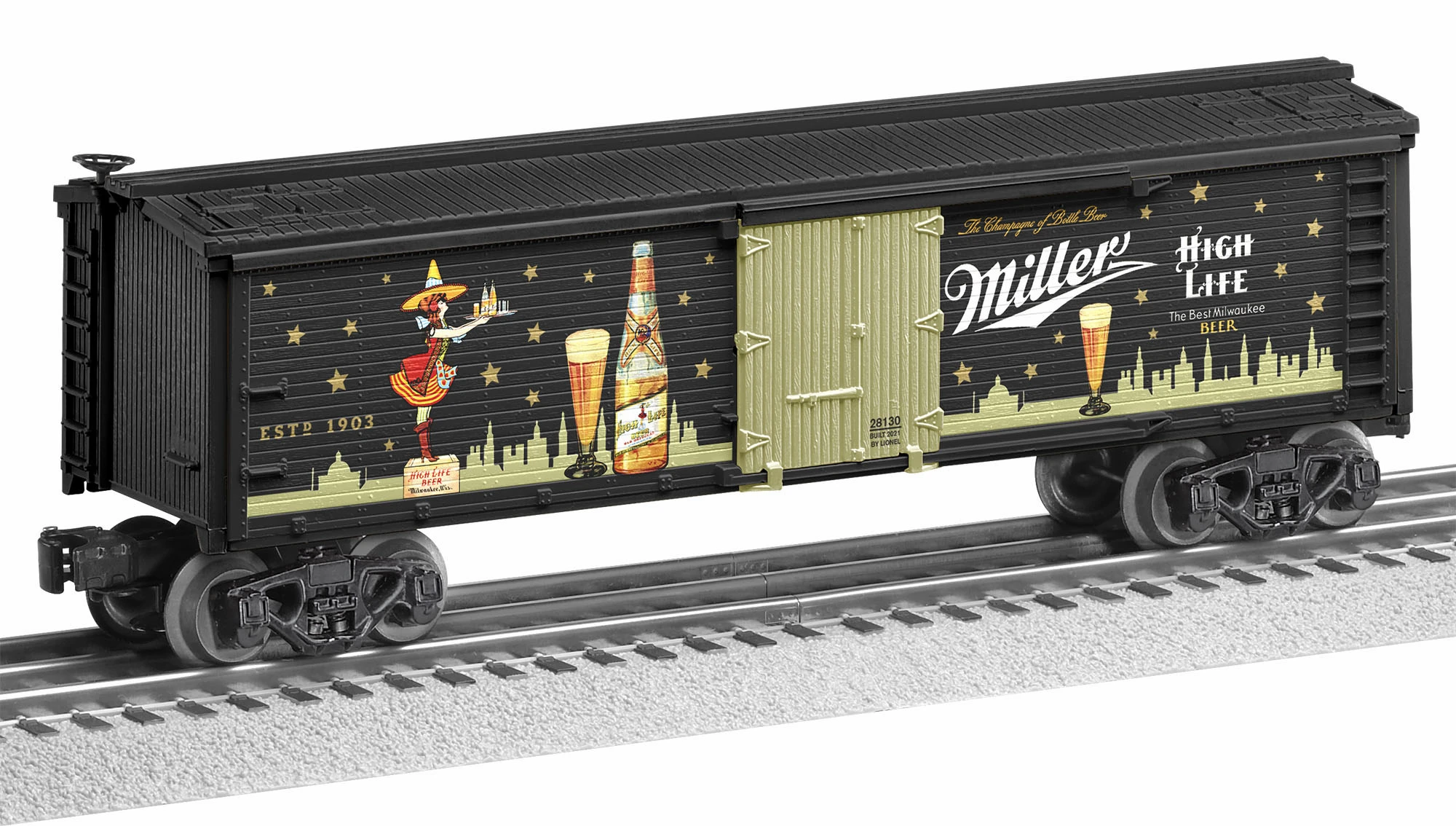 Lionel O 2128130 Vintage Miller High Life Reefer 1 Lionel O 2128130 Vintage Miller High Life Reefer