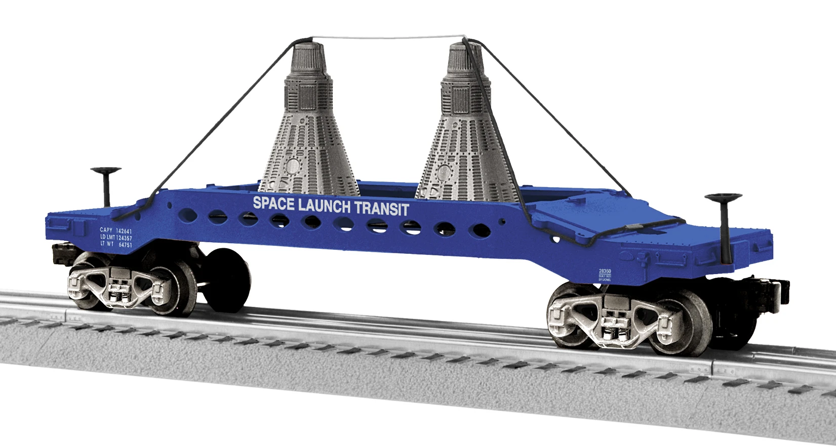 Lionel O 2128360 Space Launch Allis-Chalmers Car With Capsules 1 Lionel O 2128360 Space Launch Allis-Chalmers Car With Capsules