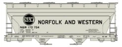 Accurail HO 2209 ACF 2-Bay Covered Hopper Kit, Norfolk And Western