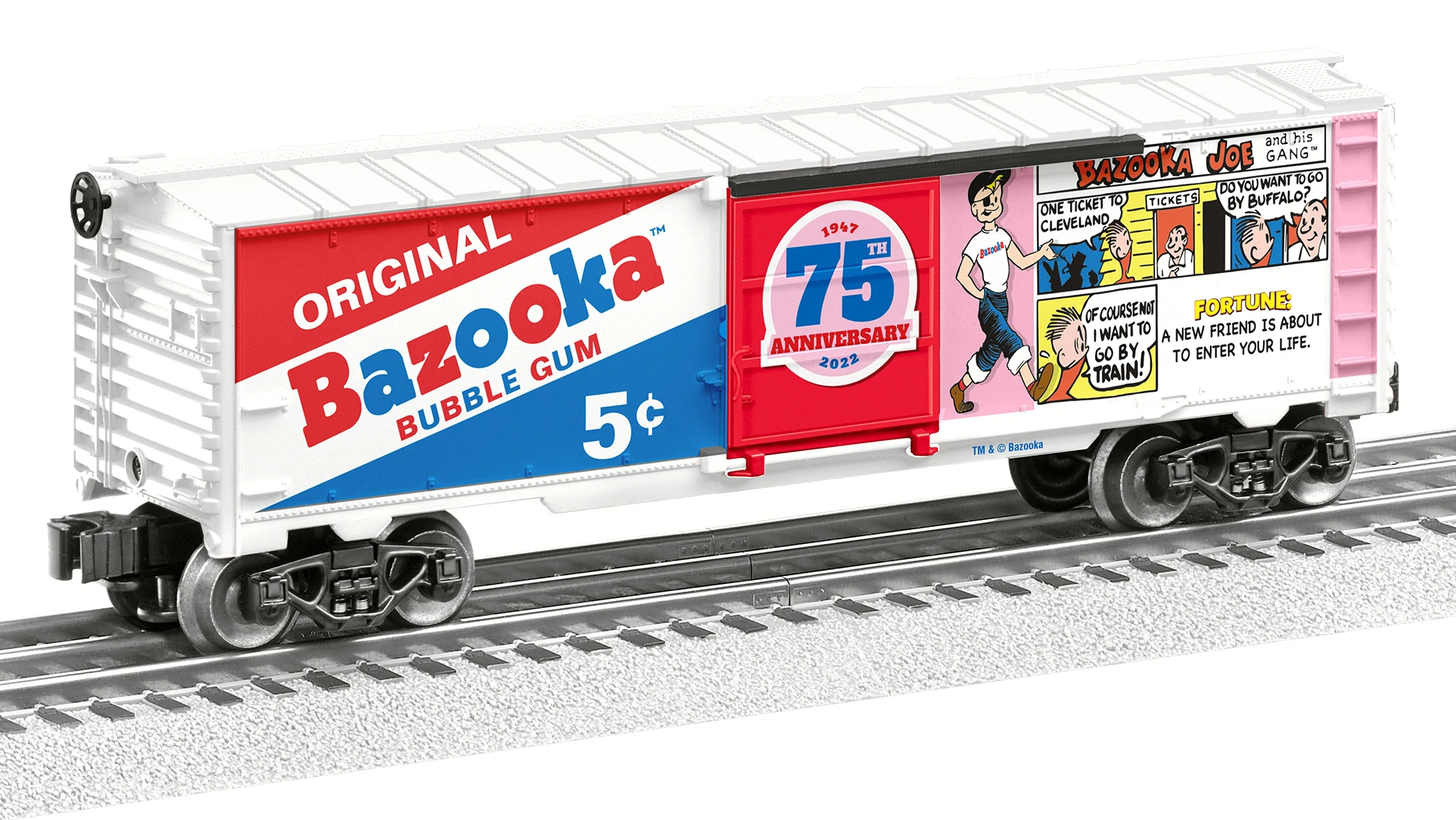 Lionel O 2238180 Bazooka 75th Anniversary Box Car 1 Lionel O 2238180 Bazooka 75th Anniversary Box Car