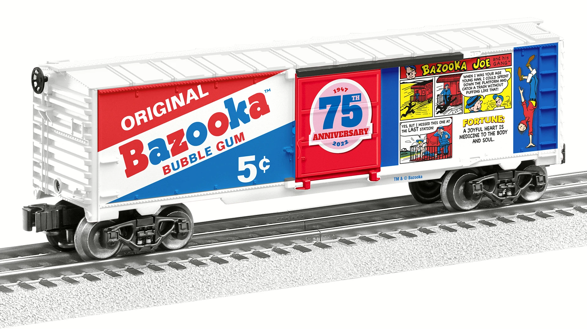 Lionel O 2238180 Bazooka 75th Anniversary Box Car 2 Lionel O 2238180 Bazooka 75th Anniversary Box Car - Image 2