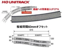 Kato HO 2321 Concrete Tie Large-Radius Curve Track, R1546mm (4)