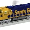 Lionel O 2333379 BTO SuperBass SD40T-2, Santa Fe #5238