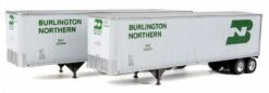 Walthers SceneMaster HO 949-2510 40' Trailmobile Trailers, Burlington Northern (2)