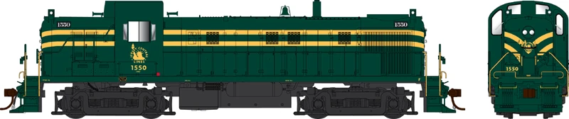 Bowser HO 25420 RS-3 Hammerhead Locomotive With Ditch Lights, Jersey Central (Green Stripe, Phase 2) #1554 1 Bowser HO 25420 RS-3 Hammerhead Locomotive With Ditch Lights, Jersey Central (Green Stripe, Phase 2) #1554