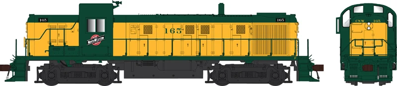 Bowser HO 25422 RS-3 Hammerhead Locomotive, Chicago And North Western (Phase 2) #166 1 Bowser HO 25422 RS-3 Hammerhead Locomotive, Chicago And North Western (Phase 2) #166
