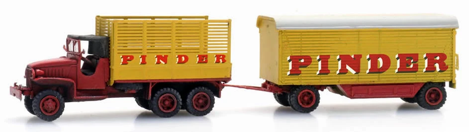 Artitec N 316.086 GMC 353 With Circus Wagon, Pinder 1 Artitec N 316.086 GMC 353 With Circus Wagon, Pinder