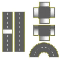 Bachmann N 39125 UV Printed PVC Asphalt Road Set