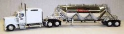 Trucks N Stuff HO 400733 (Spec032) Kenworth W-900 Tractor With Pneumatic Semi Trailer, Red Zone