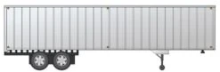 Rapido HO 403062 40' Fruehauf Exterior-Post Volume Van, Silver/Unlettered