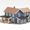Archistories Z 406201 Turn Of The Century House Kit, Dark Blue