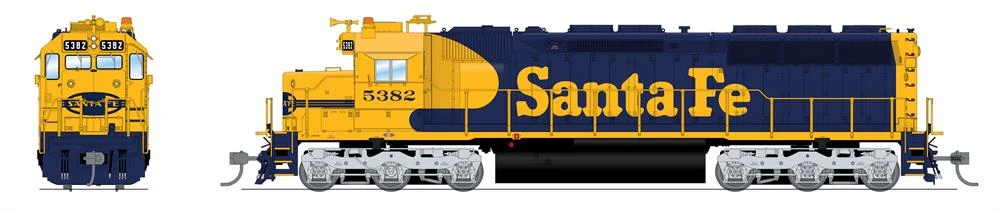Broadway Limited Imports HO 4282 EMD SD45, Atchison Topeka And Santa Fe #5382 1 Broadway Limited Imports HO 4282 EMD SD45, Atchison Topeka And Santa Fe #5382