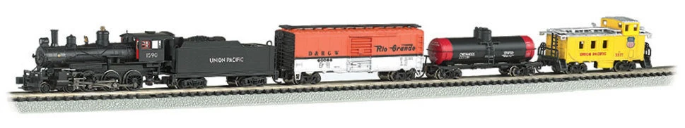 Bachmann N 24133 4-6-0 Whistle Stop Steam Train Set, Union Pacific #1591 (DCC And Sound Equipped) 1 Bachmann N 24133 4-6-0 Whistle Stop Steam Train Set, Union Pacific #1591 (DCC And Sound Equipped)