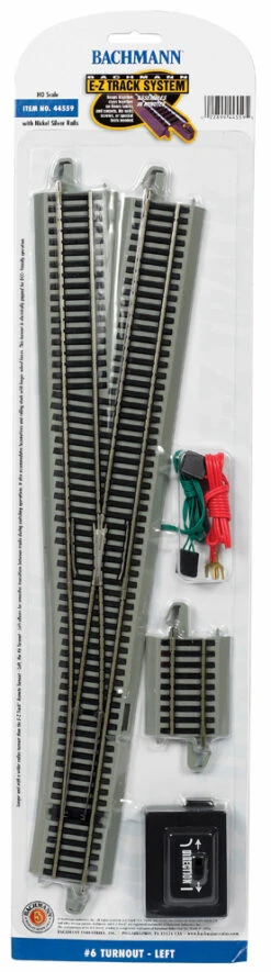 Bachmann HO 44559 NS EZ Track #6 Left Hand Turnout