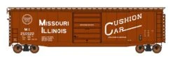 Intermountain HO 45952-01 PS-1 50' Single Door Box Car With New Cushion Underframe, Missouri Illinois #250412
