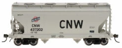 Intermountain HO 46542-12 ACF 2-Bay Covered Hopper, Chicago And North Western #437283