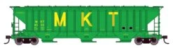 Walthers Mainline HO 910-49025 57' Trinity 4750 3-Bay Covered Hopper, Missouri-Kansas-Texas #4523