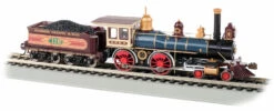 Bachmann HO 52707 4-4-0 Steam Engine With Coal Load, Union Pacific #119 (DCC Sound Value)