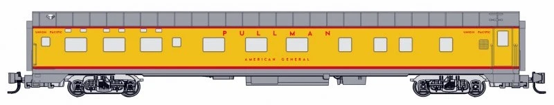 Micro-Trains Z 55000011 83' Lightweight Smoothside Sleeper Car, Union Pacific "American General" 1 Micro-Trains Z 55000011 83' Lightweight Smoothside Sleeper Car, Union Pacific "American General"