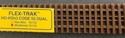 Micro Engineering HO/HOn3 Code 55 Dual Gauge Weathered Flex-Trak