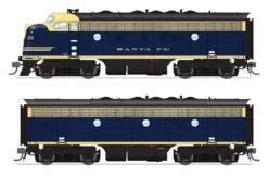 Broadway Limited Imports HO 6674 EMD F7 A/B Set, Atchison Topeka And Santa Fe #226L/226A