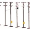 Atlas O 66914 Telephone Pole Set (6)