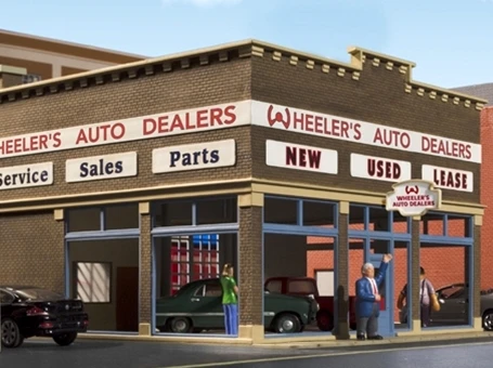 Atlas O 6917 Wheeler's Auto Dealers Kit 1 Atlas O 6917 Wheeler's Auto Dealers Kit