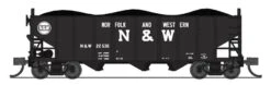 Broadway Limited Imports N 7145 N&W H2a Hoppers, Norfolk And Western (1960s Logo) (2-Pack A)