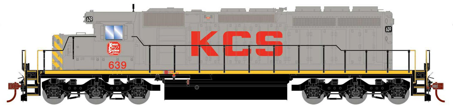 Athearn HO 72088 SD40-2, Kansas City Southern #639 1 Athearn HO 72088 SD40-2, Kansas City Southern #639
