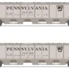 Broadway Limited Imports N 7252 H32 Covered Hoppers, Pennsylvania Railroad (Gray) (2-Pack A)