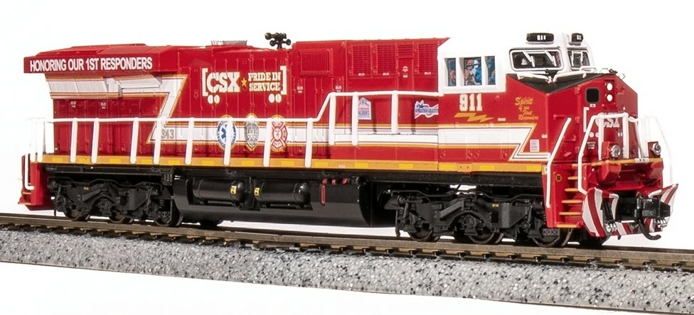 Broadway Limited Imports N 7294 GE ES44AC, CSX (First Responders) #911 1 Broadway Limited Imports N 7294 GE ES44AC, CSX (First Responders) #911