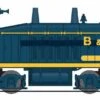 Broadway Limited N 7483 EMD NW2, Baltimore And Ohio #9564