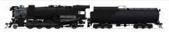 Broadway Limited Imports HO 7595 K-2 Mikado With 16-VC Tender, Unlettered