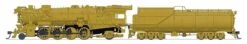 Broadway Limited Imports HO 7600 K-2 Mikado With 16-VC Tender, Unlettered (Painted Brass)