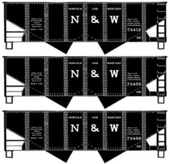 Accurail HO 8152 USRA Twin Hopper Kits, Norfolk And Western (3)