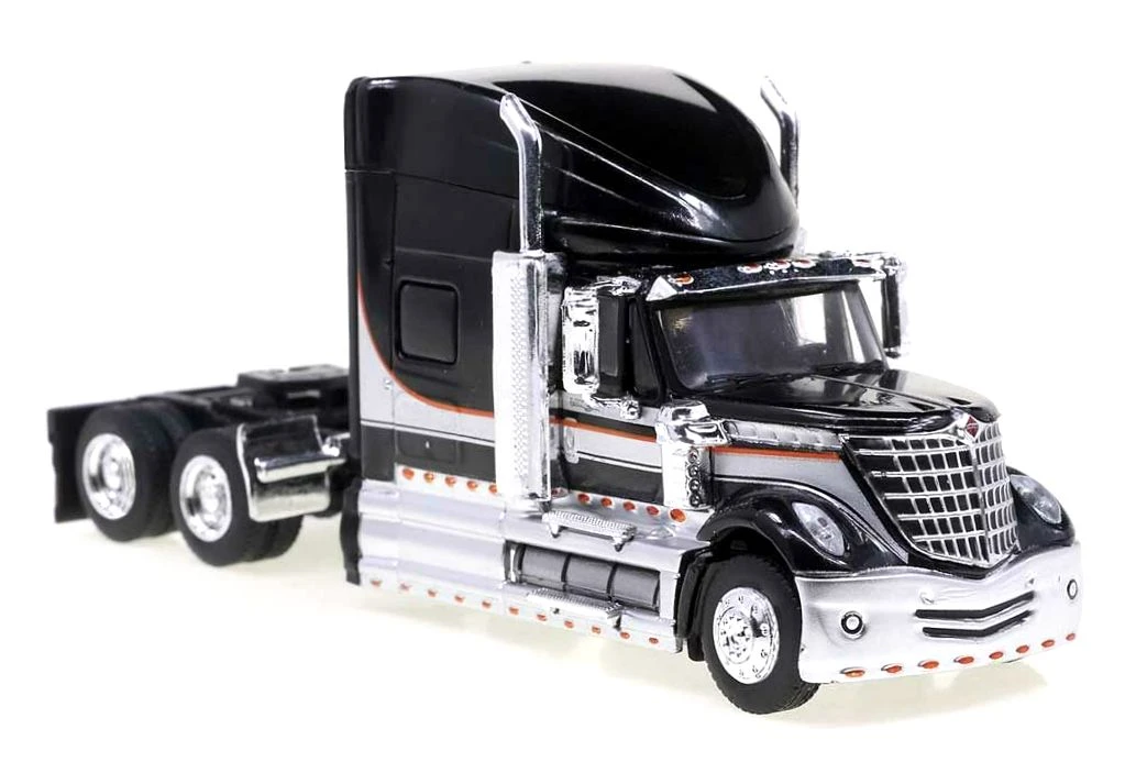 Brekina HO 85825 2010 International Lonestar Sleeper-Cab Semi Tractor, Black/Silver 1 Brekina HO 85825 2010 International Lonestar Sleeper-Cab Semi Tractor, Black/Silver