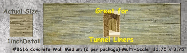 Chooch HO/O/N 8616 Flexible Concrete Wall, Medium (2) 2 Chooch HO/O/N 8616 Flexible Concrete Wall, Medium (2) - Image 2
